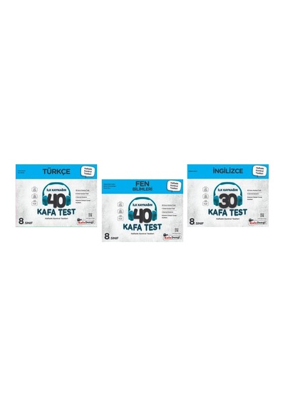 Kafadengi 8. Sınıf Lgs Fen + Türkçe + İngilizce Kafa Test Seti 3