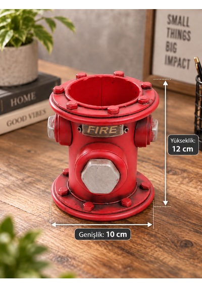 Mnk Home Dekoratif Metal Yangın Vanası Kalemlik Vintage Itfaiye Hidrantı Tasarımlı Masaüstü Organizer Ve Ofis Aksesuarı 12 Cm Kırmızı Mnk Home Dekoratif Metal Yangın Vanası Kalemlik Vintage Itfaiye Hidrantı Tasarımlı Masaüstü Organizer Ve Ofis Aksesuarı 12 Cm Kırmızı