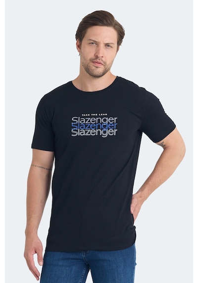 Slazenger Pallu I Erkek Siyah Tişört Siyah