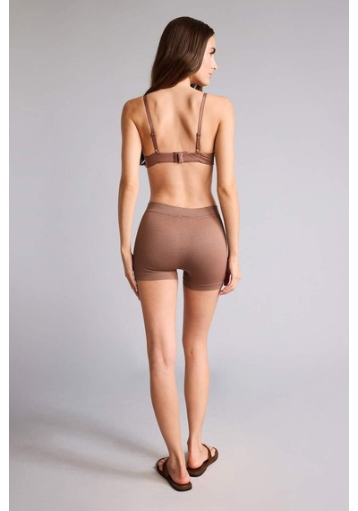 Defacto Fitilli Elastik Bel Kahverengi Seamless Boxer I0628ax26hsbn341 Kahve-bn341