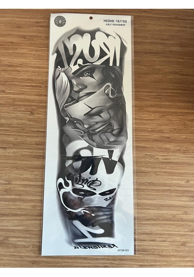 Maske 1 Hafta Kalıcı Tam Kol Bacak Yapıştırma Geçici Dövme 46 Cm