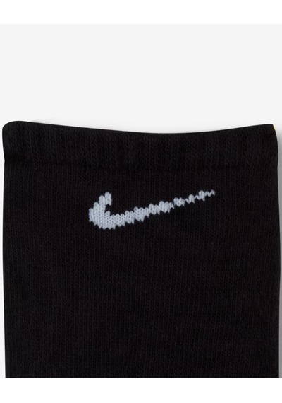 Nike Sx7673-010 Everyday Cushioned No-show Antrenman Çorapları 3 Çift Sıyah
