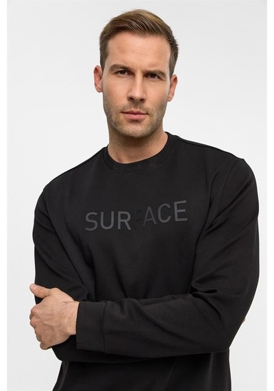 Süvari Siyah Regular Düz Bisiklet Yaka Sweatshirt Sw2013700023-s09 Siyah