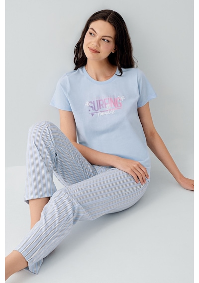 Arnetta Kadın Mavi Pijama Takım Ar3598-s-v1 Mavi
