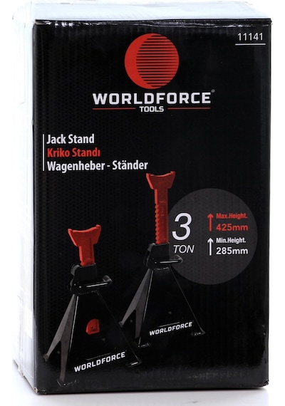 Worldforce 3 Ton 4 Ayaklı Kriko Standı Araba Araç Sehpası 2 Adet