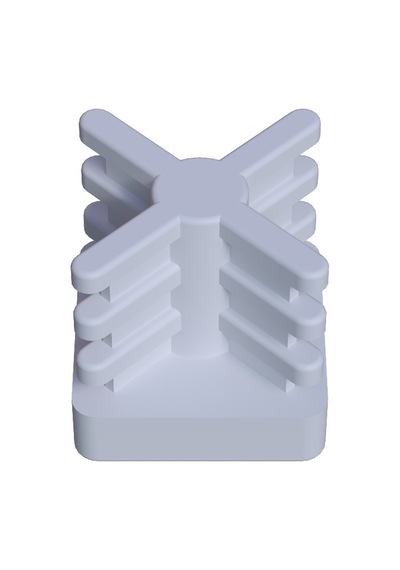 Cateksss 20x20 Mm İç Kelebek Profil Tapası Beyaz - 32 Li Paket