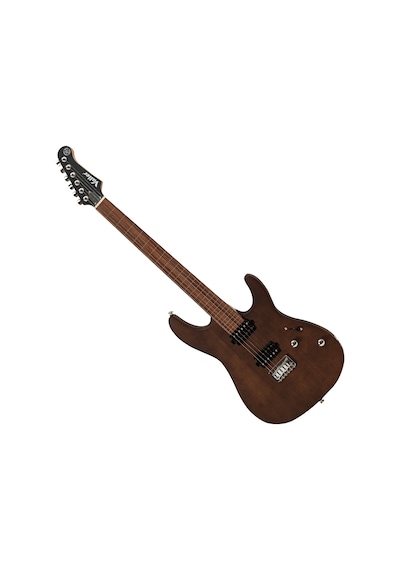 Valler Fts250 Mat Koyu Kahve Okoume Ağacı Hh Perdesiz Elektro Gitar