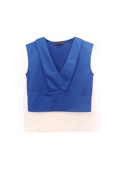 Fashion Cocktail Solid Çift Kat V Yaka Kolsuz Göbek Açık Sade Kombin Kadın Body Crop Mavi Mavi Fashion Cocktail Solid Çift Kat V Yaka Kolsuz Göbek Açık Sade Kombin Kadın Body Crop Mavi Mavi
