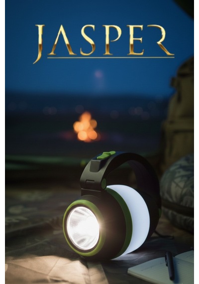 Jasper Jpr-069 Şarjlı Kamp Lambası Masa Lambası Uzun Menzilli Acil Durum Feneri Siyah