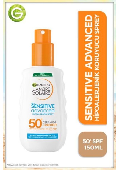 Garnier Sensitve Advanced Spray For Hassas Ciltler Spf50 150 Ml
