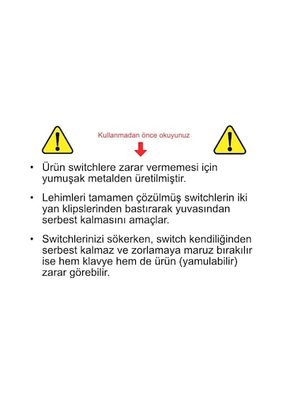 Spelt Mekanik Klavye Switch Ve Tuş Kapağı Sökme Aparatı