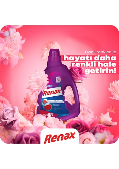 Renax Sıvı Çamaşır Deterjanı Renkliler 2520 ML