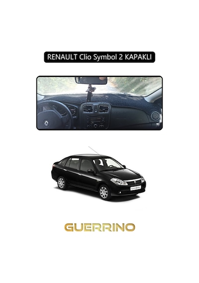 Renault Clio Symbol 2 Kapaklıtorpido Koruma Halısı Siyah Kenar