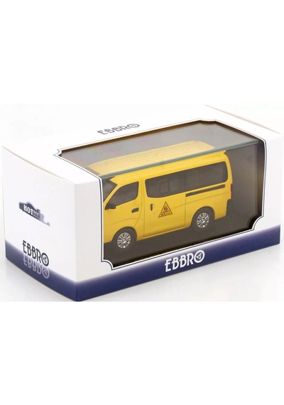 1:43 Ölçek Ebbro 2012 Nissan Nv350 Caravan School Bus Diecast Metal Minyatür Model Araba 10cm