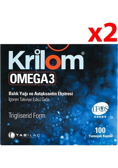 Krilom Omega-3 2 x 100 Kapsül