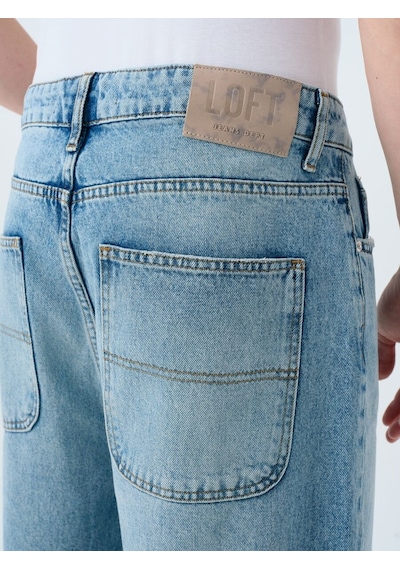 LOFT Baggy Fit Erkek Şort Lf2039670 Q1.v1 Denim