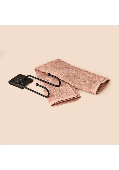 Çift Kancalı Banyo Askısı - Siyah Çok Renkli