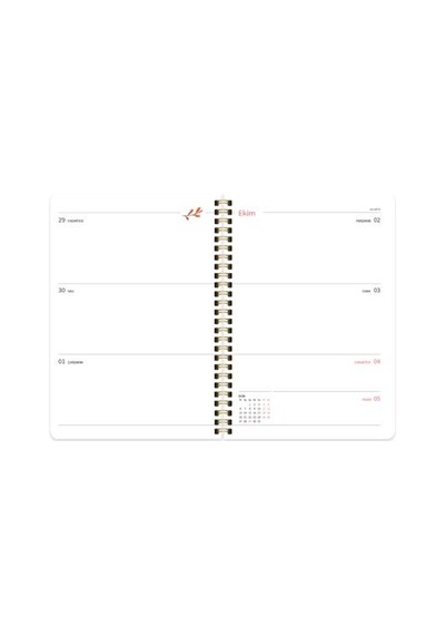 Keskin Color 17x24 Spiralli Akademik Ajanda Mocha 600101-99 Çok Renkli