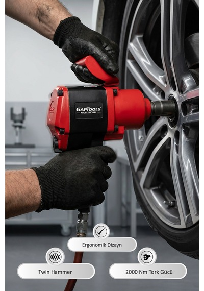 Gaptools Havalı Kısa Tip Somun Sökme