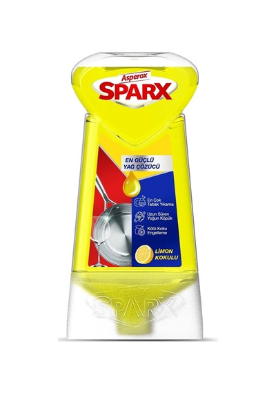 Asperox Sparx Diamond Plus Limon Kokulu Sıvı Bulaşık Deterjanı 650 Ml 4 Lü