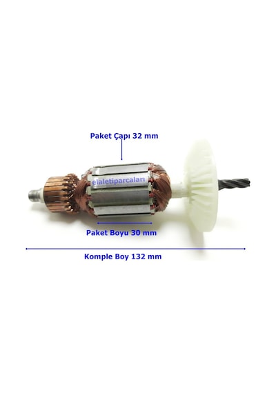 Hitachi Tipi D 10 Vc 2 Endüvi Rotor Kollektör