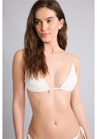 DeFacto Regular Fit Nakışlı Brode Üçgen Bikini Üstü-Fall in Love B6894AX25SMER103