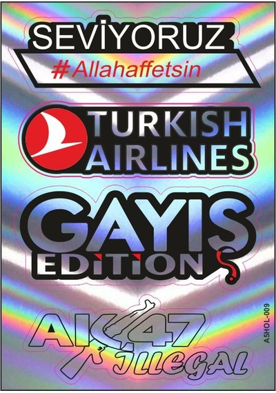 A5 Hologram Sticker 079 Tek Paket Çoklu Sticker
