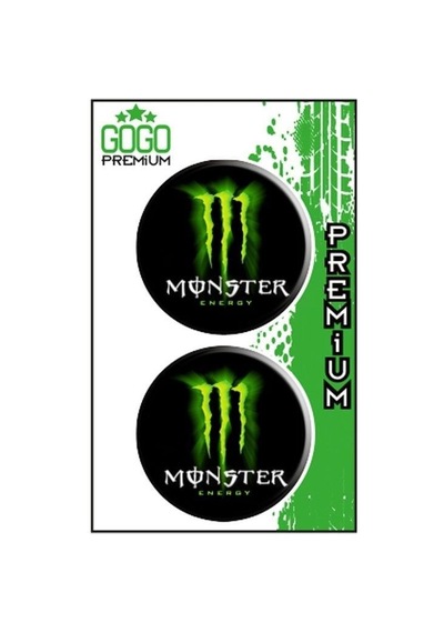 Monster 6 5x5 Cm İkili Damla Etiket Çok Renkli