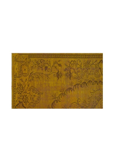 El Dokuması Vintage Yün-pamuk Sarı Halı 24300 180 X 293 Cm