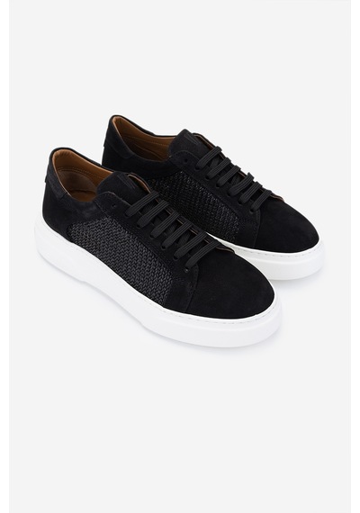 Valmenti Erkek Hakiki Deri Sneakers & Spor Ayakkabı 1113 1191 Erk Ayk Y25 Syh Org/syh Siyah