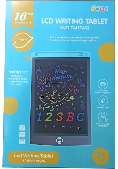 Çocuklar İçin 6" Lcd Çizim Tableti - Eğitici Grafik Yazı Tahtası Ve Not Defteri