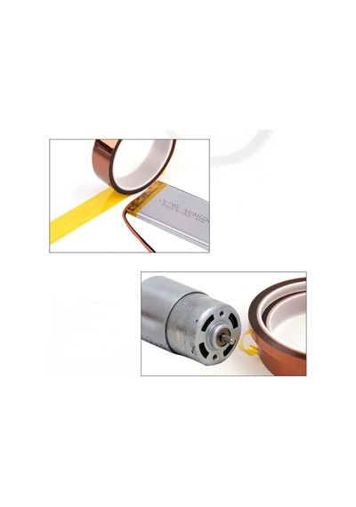 Bant Evi Kapton 30mmx33m Yüksek Isıya Dayanıklı Yanmaz Bant Capton 30mm