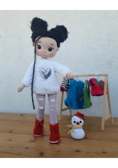 Amigurumi Örgü Bebek 32cm
