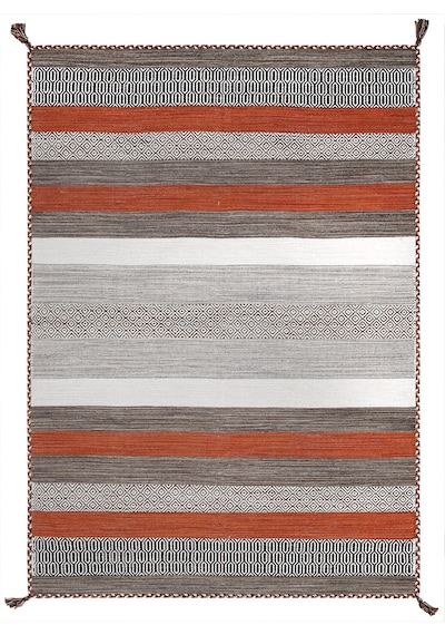 My Home Halı Trb-04 Kiremit İskandinav El Dokuma Kilim Kiremit