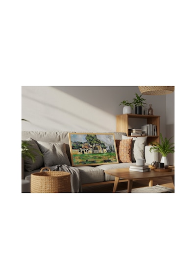 Modern Sanat Cézanne Marne Kıyıları Çerçevesiz Poster 21x30 Cm A4 Tablo Modern Sanat Ekspresyonizm