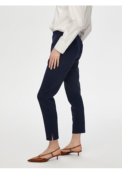 Faik Sönmez Slim Fit Örme Pantolon B00053-1 B00053-120 Lacivert