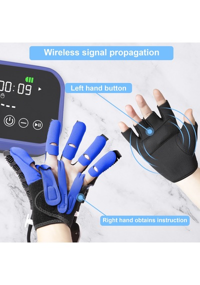 Robotik Fizik Tedavi Eldiveni - El Ve Parmak Rehabilitasyon Robotu, İnme Ve Hemipleji Sonrası Egzersiz Aleti, Ev Tipi Akıllı Kas Güçlendirici Cihaz Mavi Robotik Fizik Tedavi Eldiveni - El Ve Parmak Rehabilitasyon Robotu, İnme Ve Hemipleji Sonrası Egzersiz Aleti, Ev Tipi Akıllı Kas Güçlendirici Cihaz Mavi