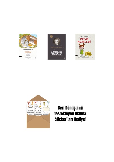 Üç Oyun + Kaybolan Romanlar + İnci'nin Maceraları + Okuma Sticker'ları