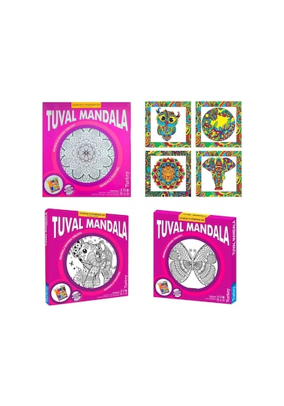 Tuval Mandala Boyama Seti 30x30 Cm