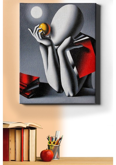 Webstyle Sayılarla Boyama Seti Kasnaklı Düşünen Insan 50x65 Cm