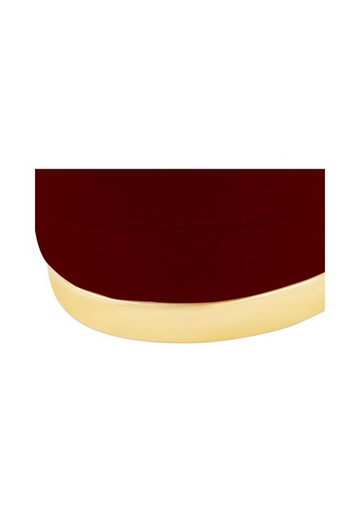 Lungo Roller Gold Kaplama Luxery Puf-bordo Babyface Kumaş Pofuduk Oturma Pufu&makyaj Pufu&bench