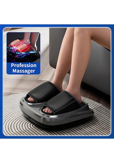 Glr Hg01-a Shiatsu Ayak Masaj Aleti - Yoğurmalı, Hava Basınçlı Ve Isıtmalı Derin Doku Masajı, Titreş Gri