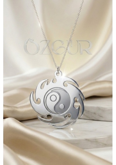 925 Ayar Gümüş Yin Yang Kolye
