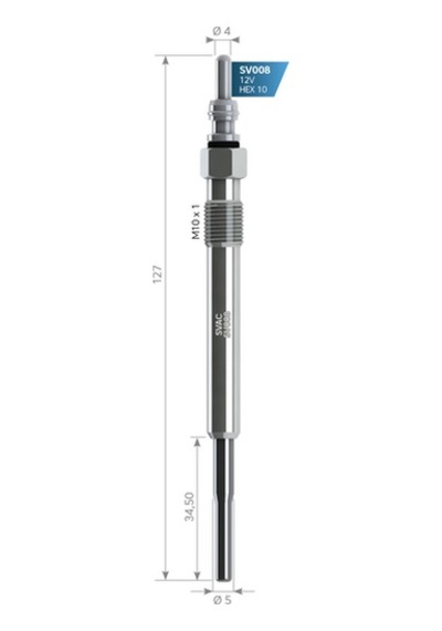 Svac Sv008 Kızdırma Bujisi A4 A6 A8 97-05 Superb 02-08 Passat 98-05 2.5tdı Afb Akn Bau Bdh Aym Ake 059963319a