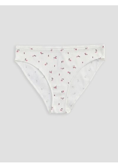 Lcw Dream Ekru Çiçekli Bikini Külot 2'li