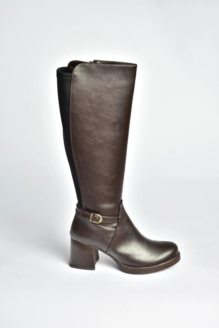 Fox Shoes V312310209 Kahverengi Kalın Topuklu Kadın Çizme Kahverengi-suni Deri Fox Shoes V312310209 Kahverengi Kalın Topuklu Kadın Çizme Kahverengi-suni Deri
