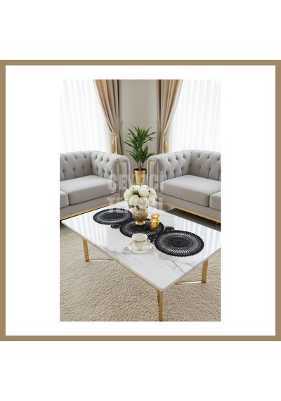 Bezos Dantel Detaylı Oval Siyah Runner 115x35cm 22