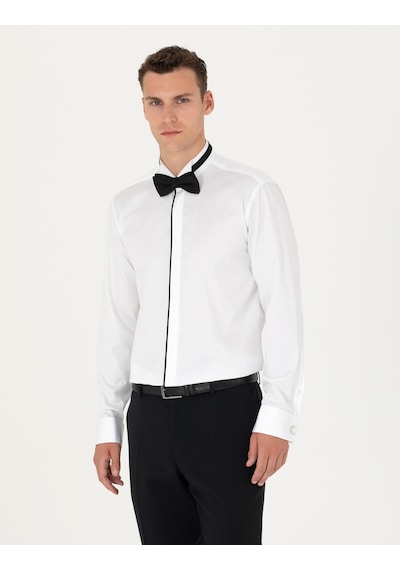 Pierre Cardin Erkek Beyaz Smokin Gömlek 50277130-vr013 Beyaz
