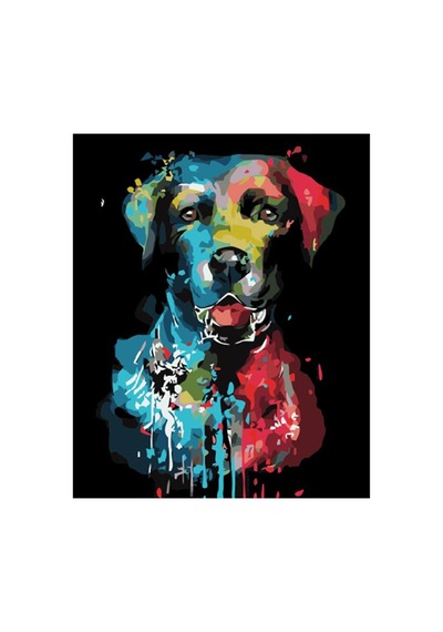 En İyi Dost Sayılarla Boyama Seti - Çerçeveli, 40x50cm
