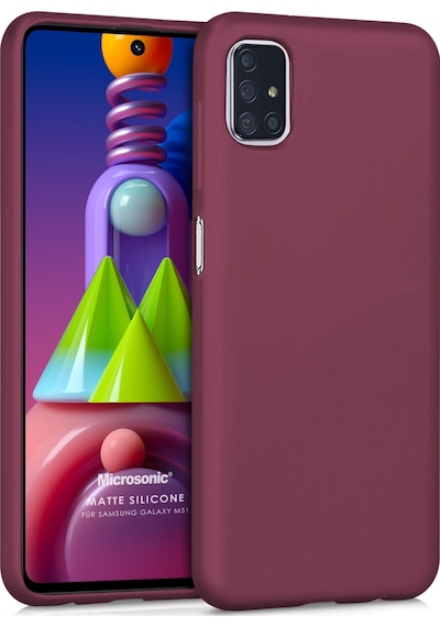 Microsonic Matte Silicone Samsung Galaxy Uyumlu M51 Kılıf